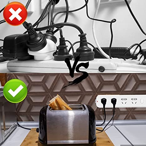 Adhesive Punch-Free Socket Holder (Pack of 2)