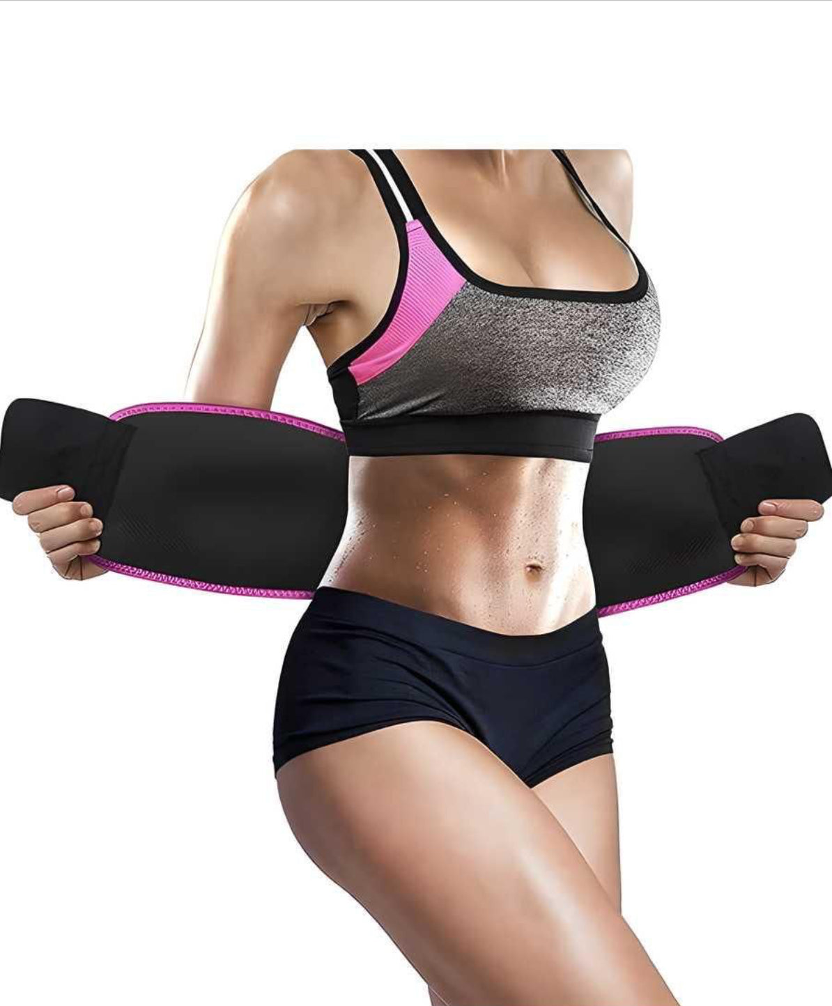 Adjustable Waist Trimmer Sweat Belt for Tummy Control & Daily Wear -Fast Belly fat Loss
