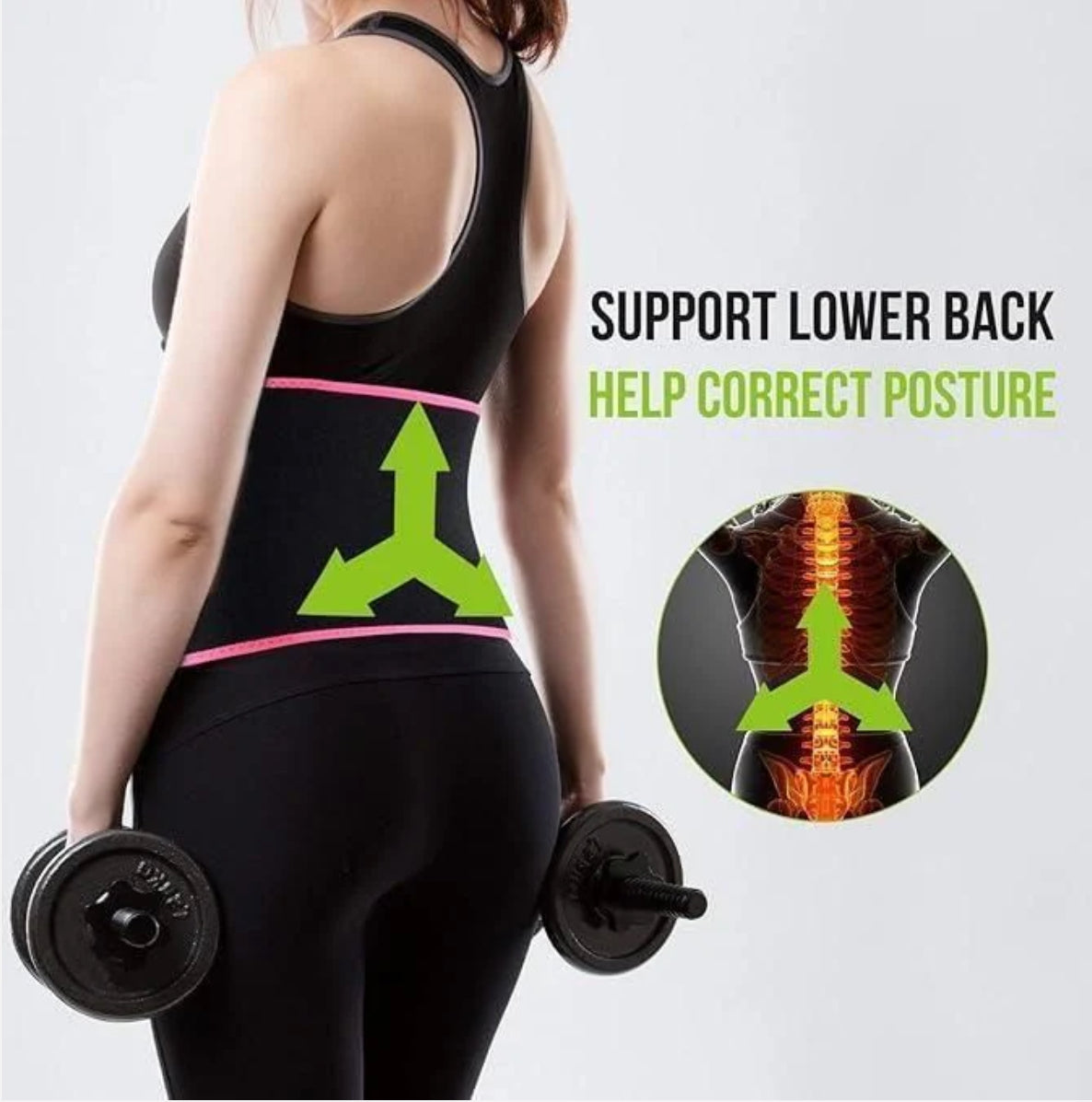 Adjustable Waist Trimmer Sweat Belt for Tummy Control & Daily Wear -Fast Belly fat Loss